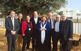 נטיעת עץ ראשון בבית החולים החדש של אשדוד