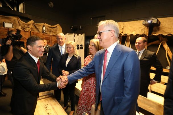 ראש העיר באר שבע וראש המשלחת האוסטרלית - ניו זילנדית צילום : יח"צ